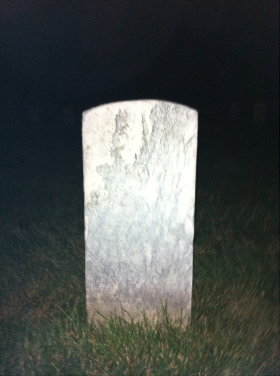 Back of headstone — Benjamin Balyeat