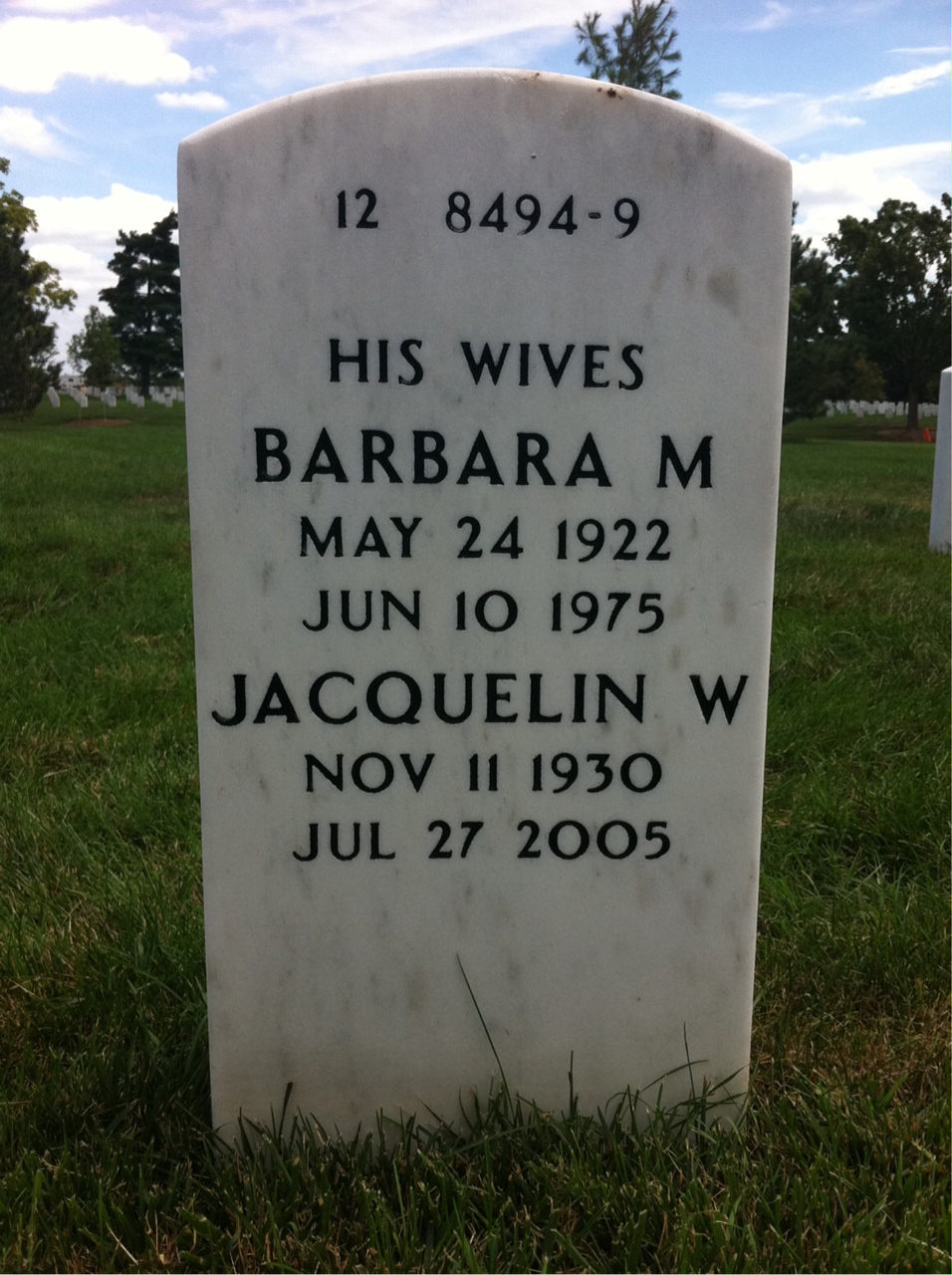 Back of headstone — Bobby Jones
