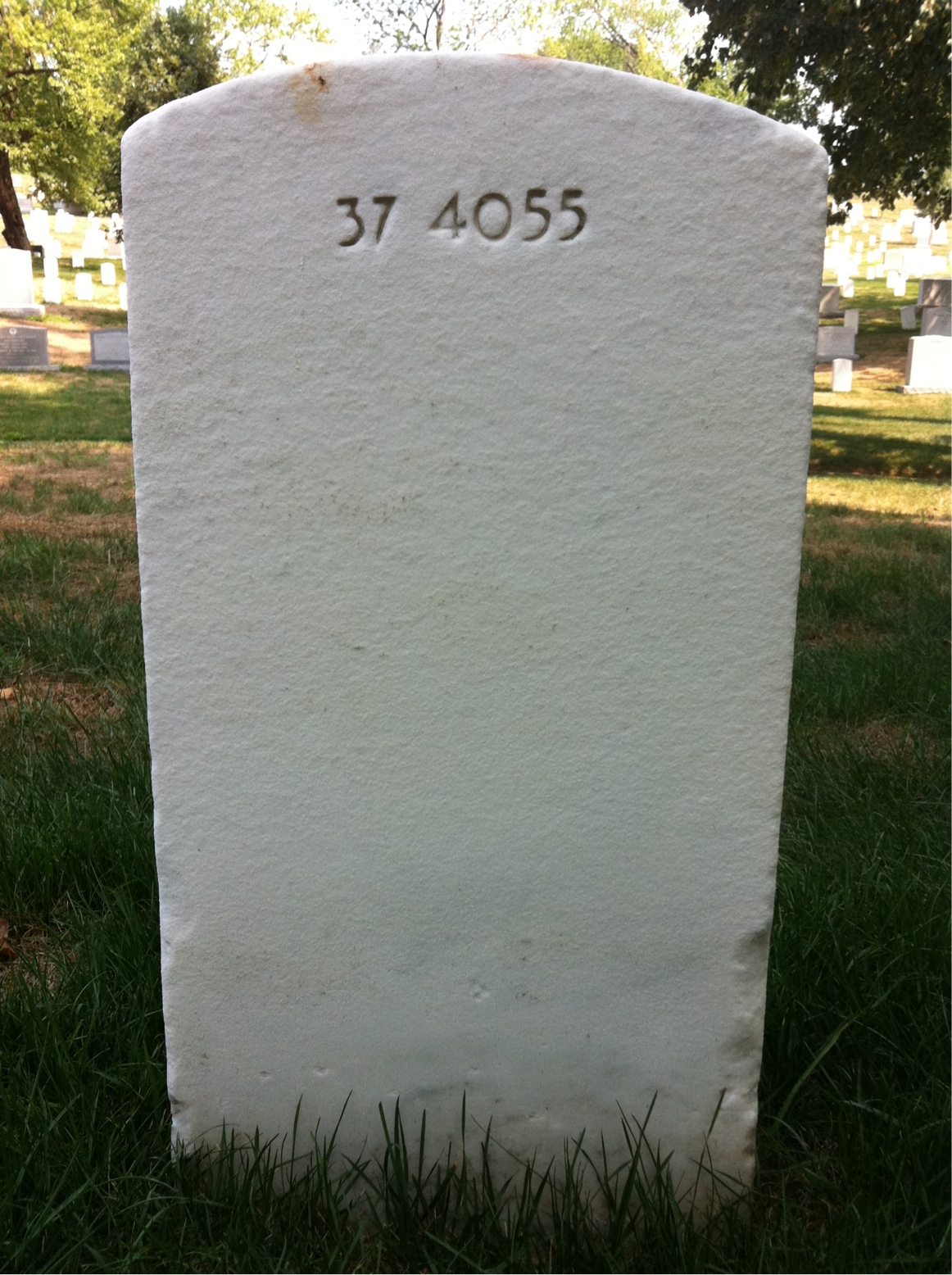 Back of headstone — Givens Musgrave