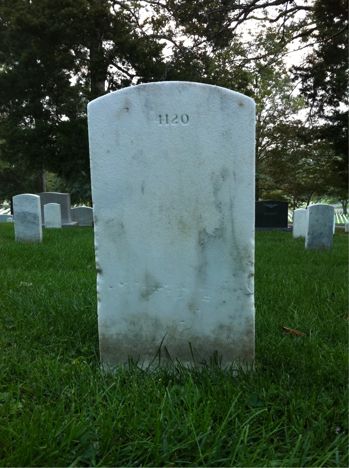 Back of headstone — Randolph Mckenney