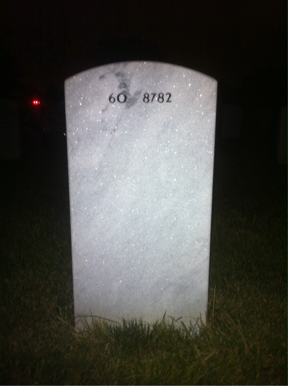 Back of headstone — Ronald Sowers