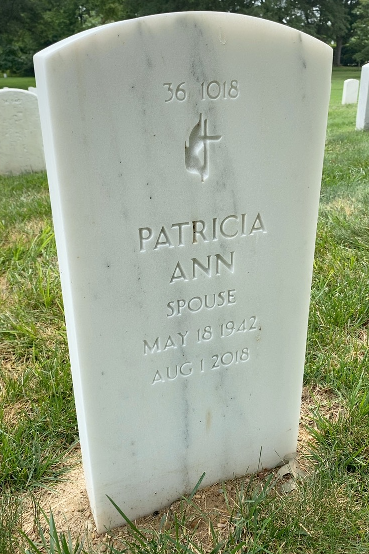 Back of headstone — Gerald Mowery
