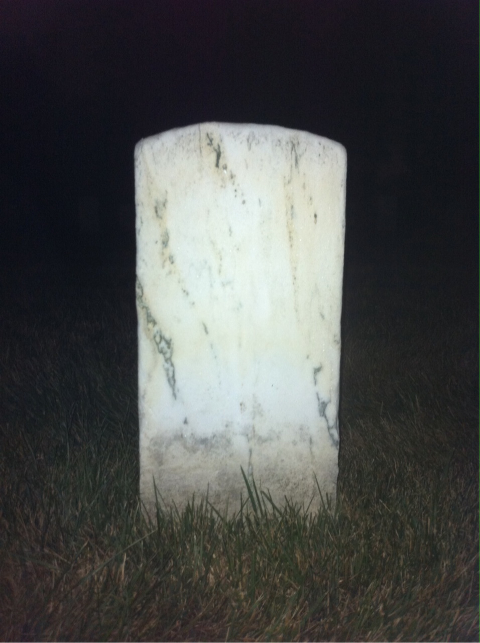 Back of headstone — William Mull