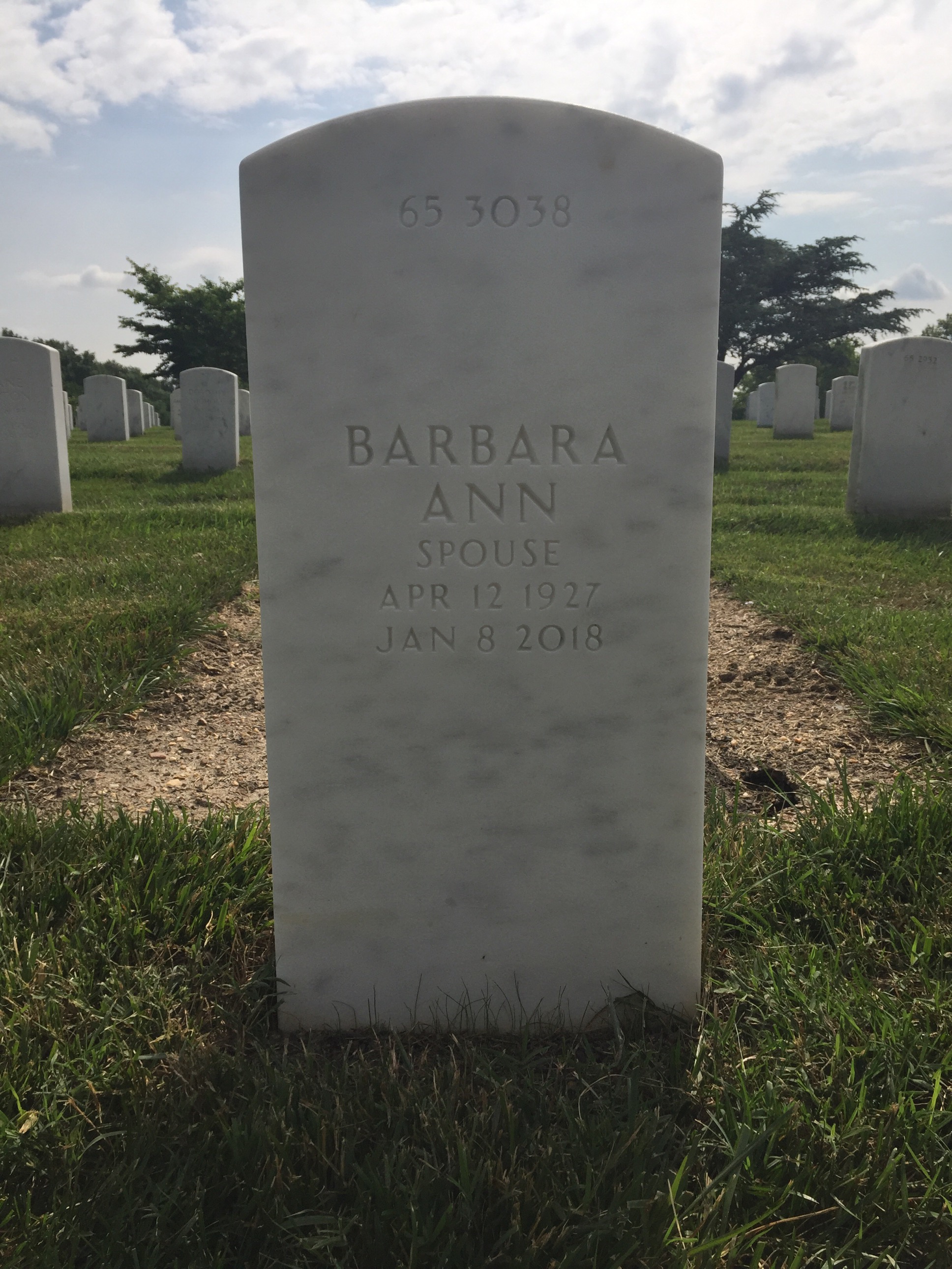 Back of headstone — Robert Anderson