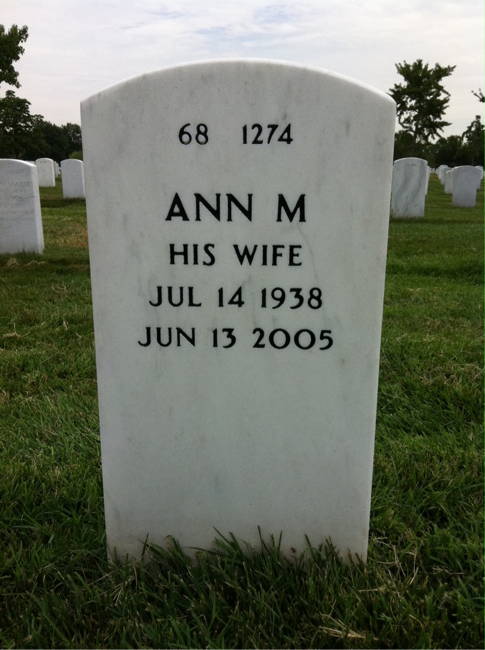 Back of headstone — Stephen Grossman