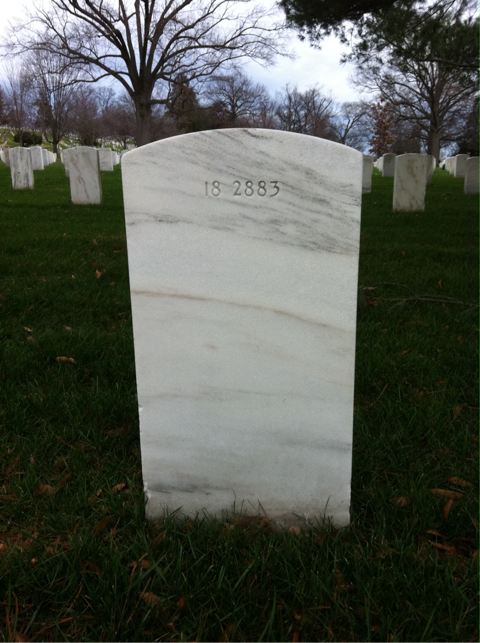 Back of headstone — Chester Alstrum