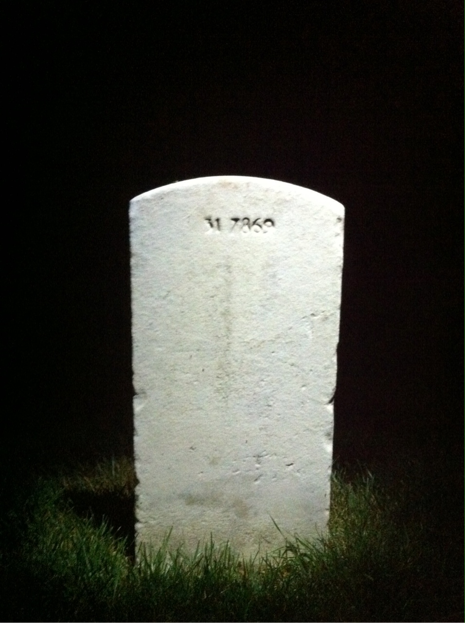 Back of headstone — Iris Bedish