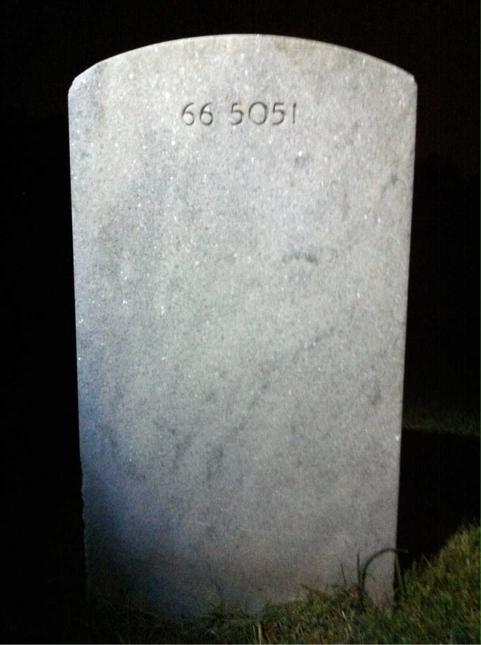 Back of headstone — Arlen Burt Wahlberg