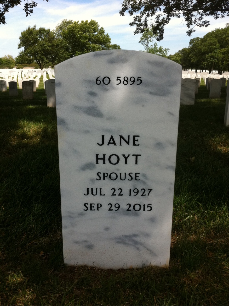 Back of headstone — Donald Crittenden