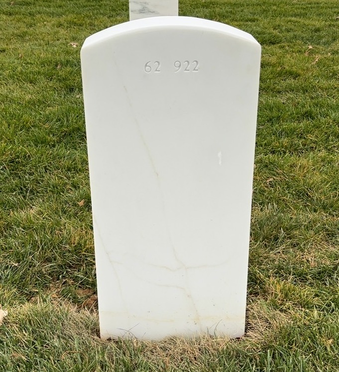 Back of headstone — Timothy Richard Kelly