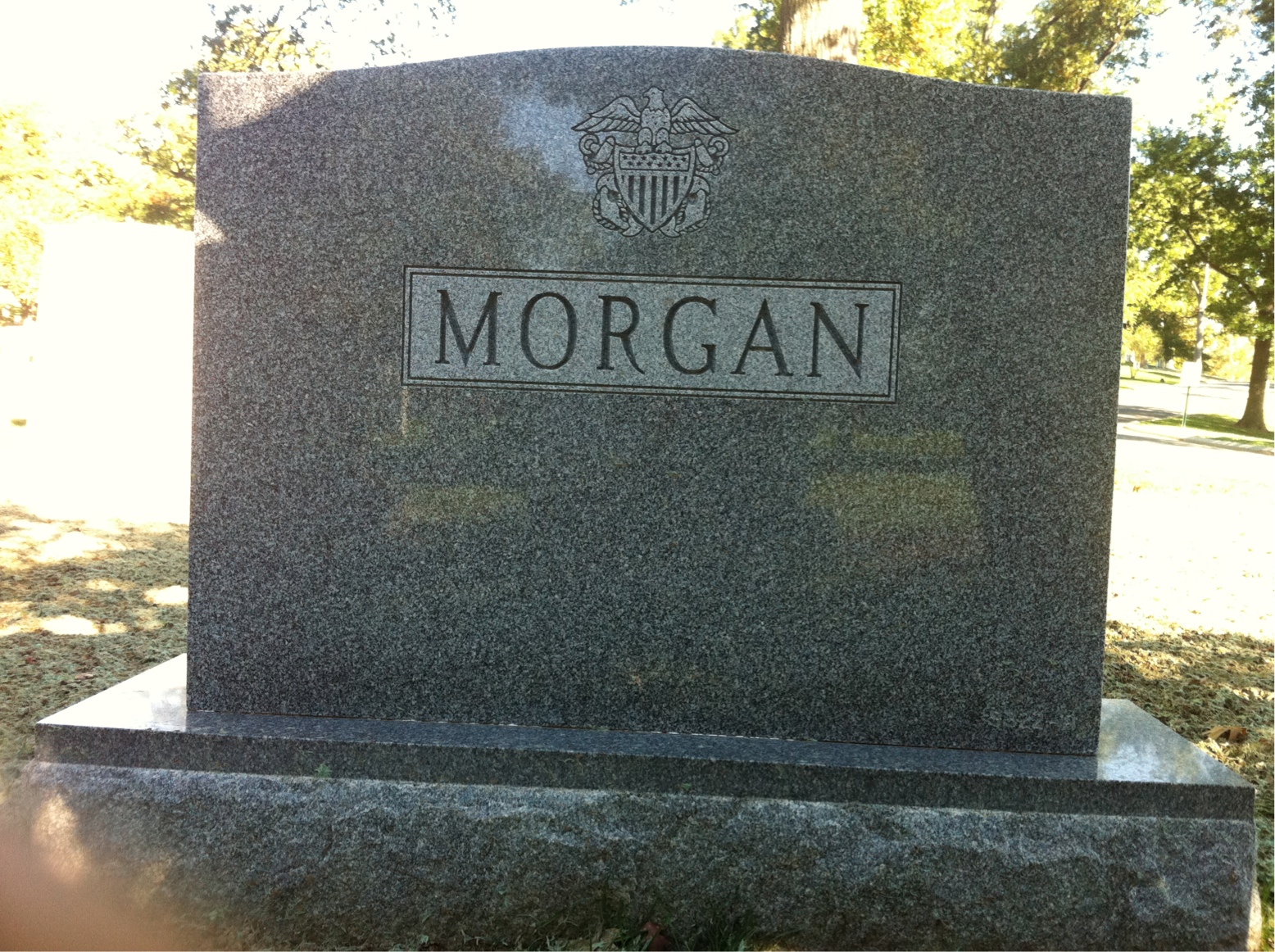 Back of headstone — Gwendolyn Morgan