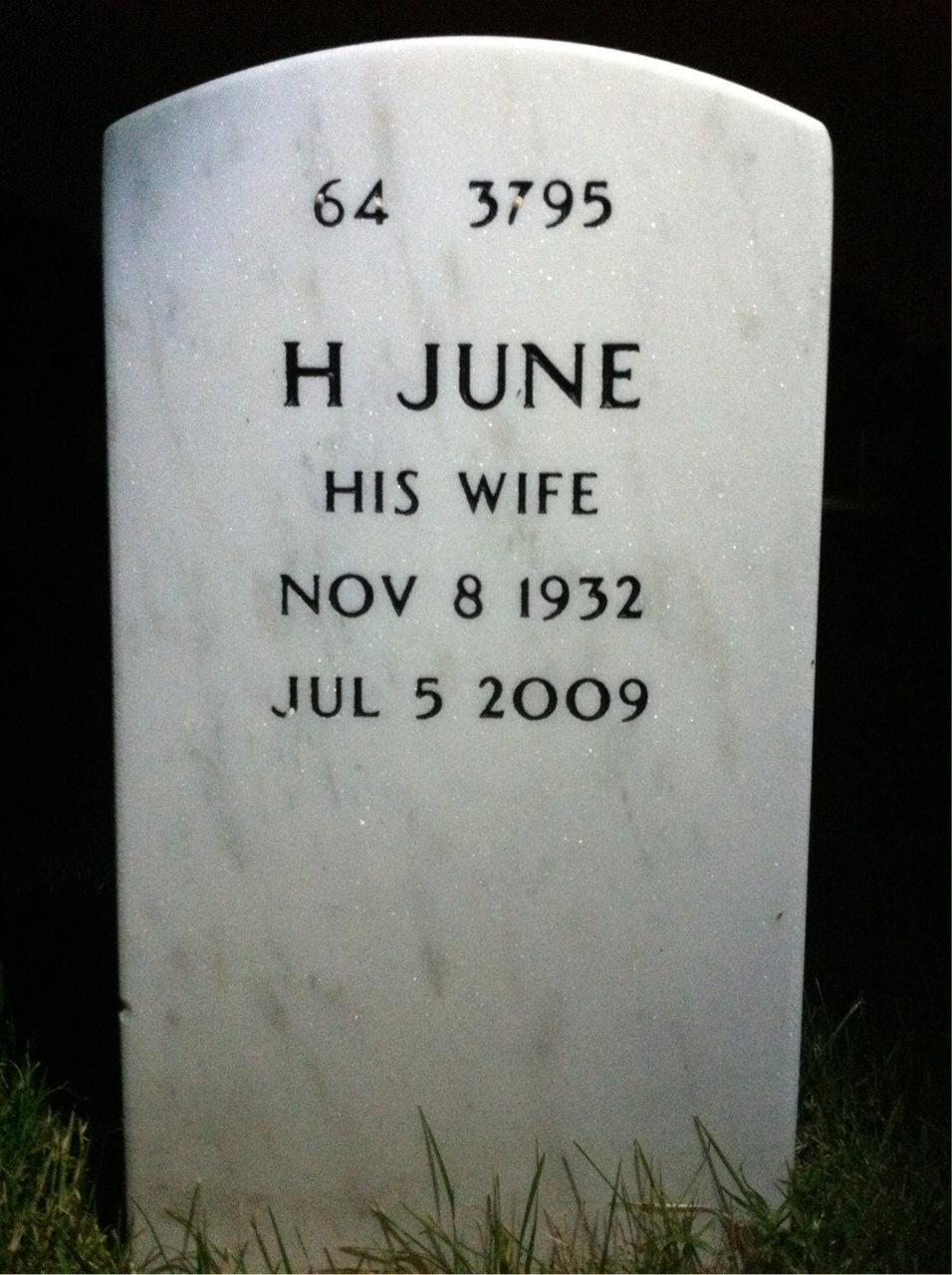 Back of headstone — James Carter
