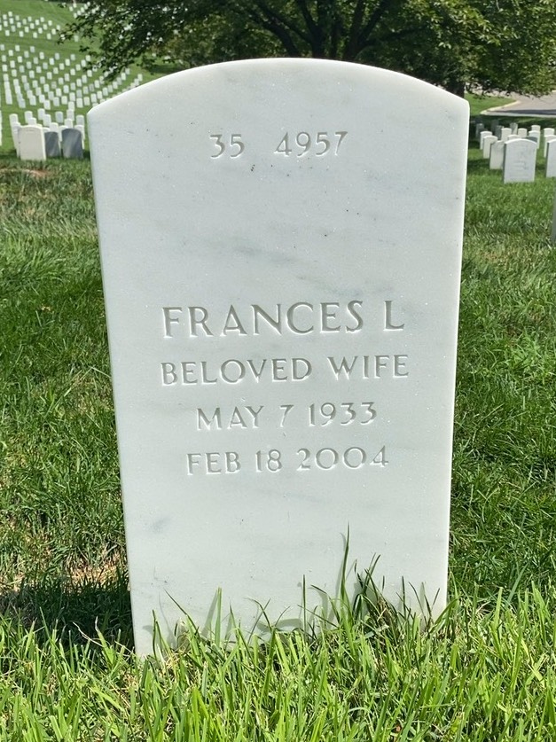 Back of headstone — David Mcnerney