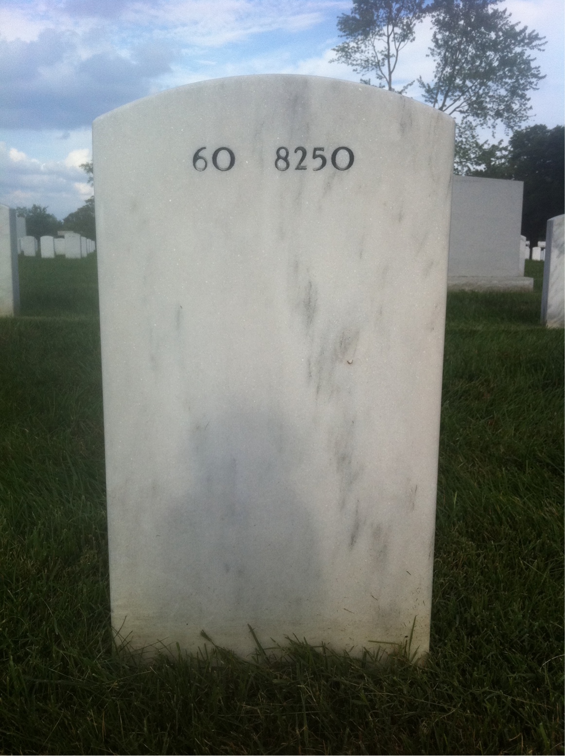 Back of headstone — Donald Lewallen