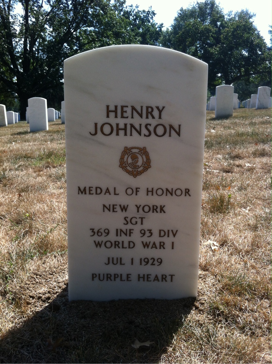 Headstone of Henry Johnson