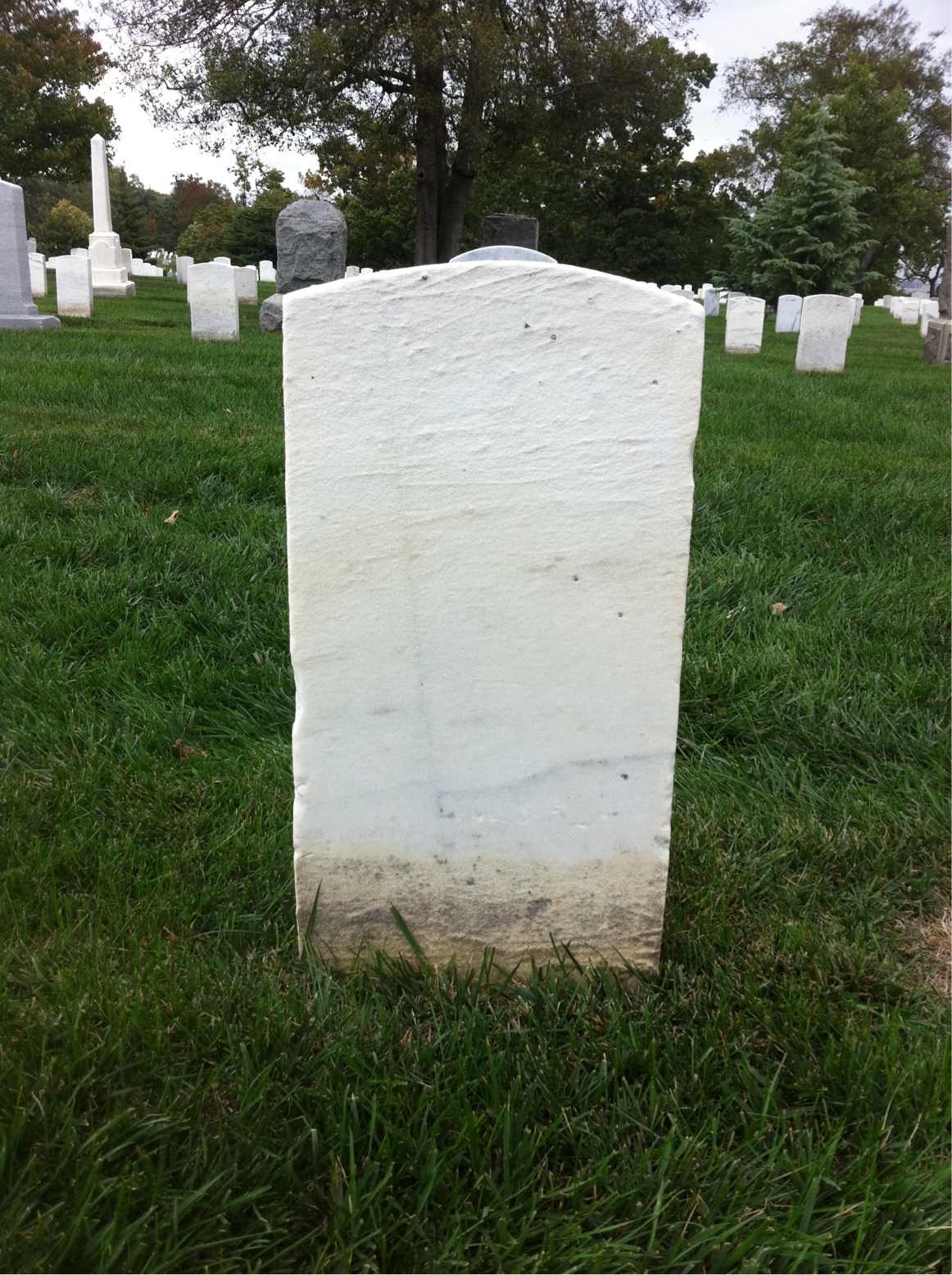 Back of headstone — Michael Mcintyre