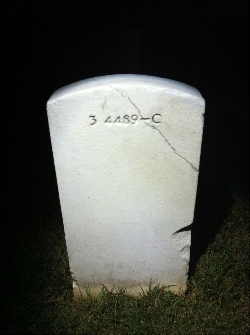 Back of headstone — Dorothy Ball