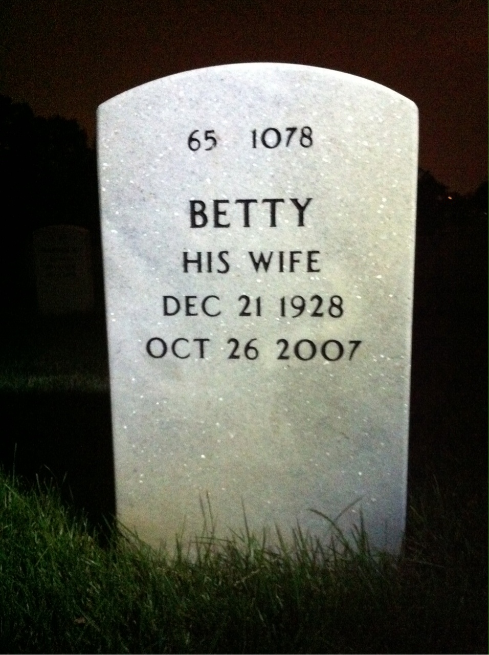 Back of headstone — Edward Supe