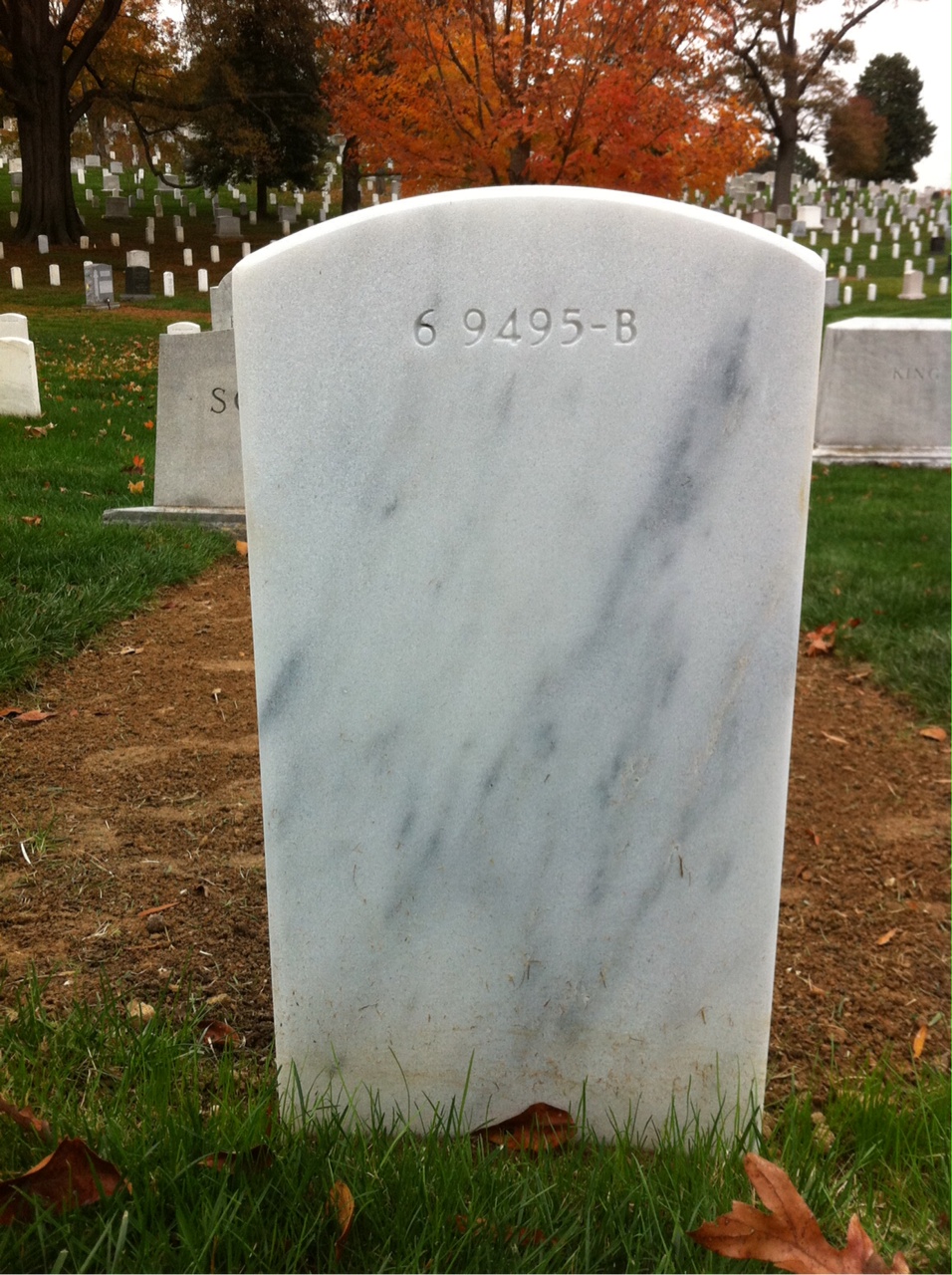Back of headstone — Vincent M Besceglia