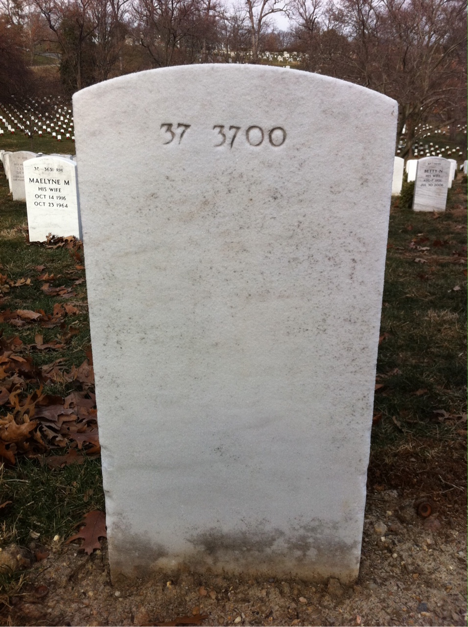 Back of headstone — William Dixon