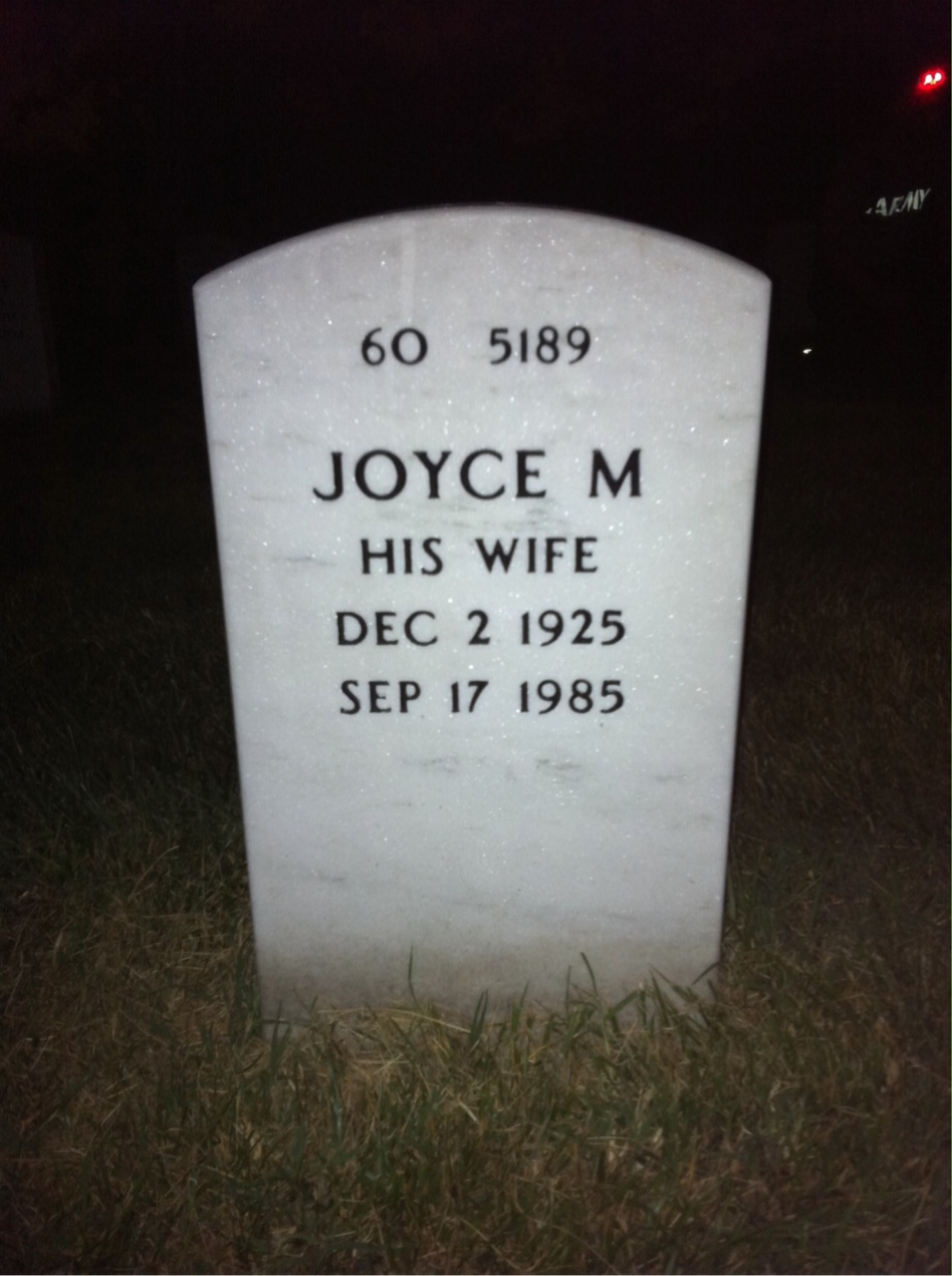 Back of headstone — Orville Scribner