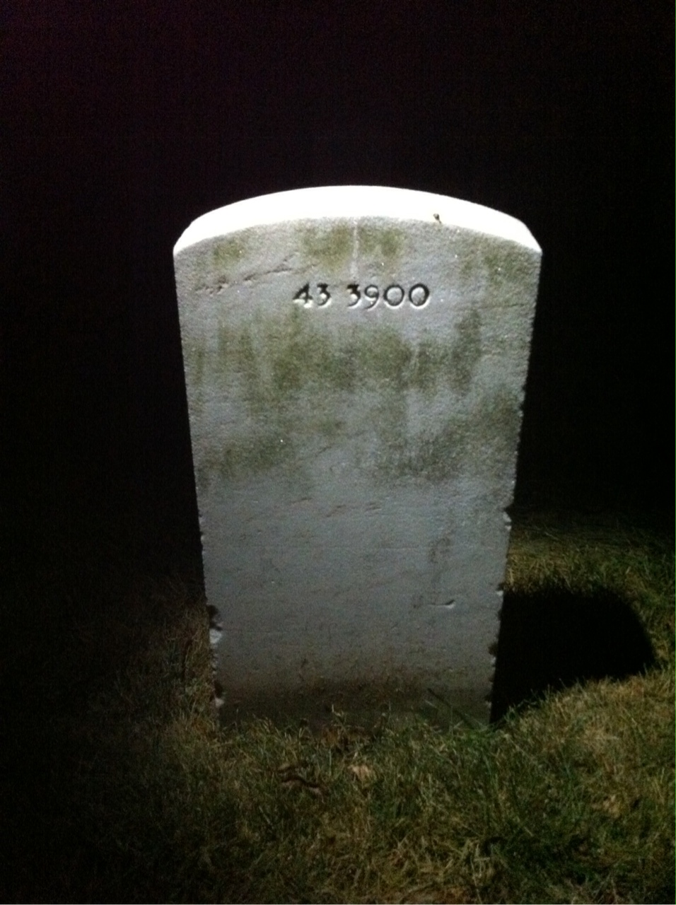 Back of headstone — Guy D Smith