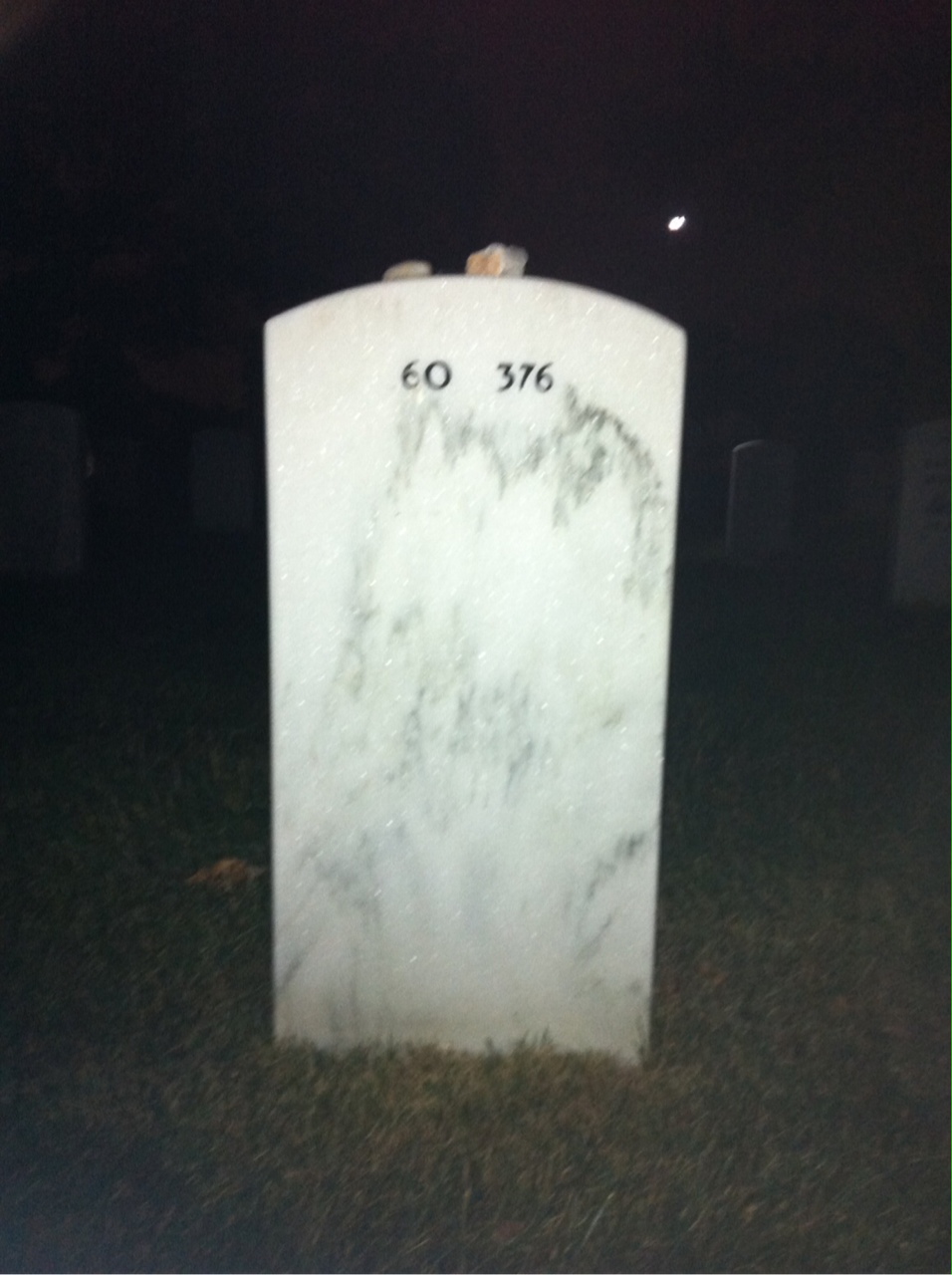 Back of headstone — Kwang Hsu