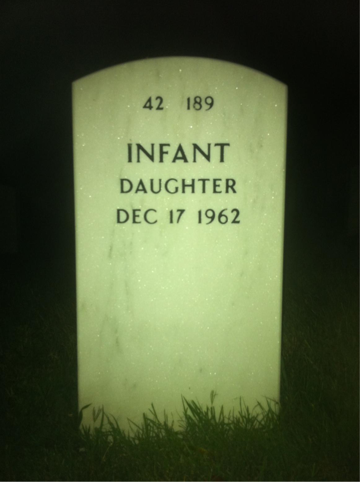 Back of headstone — Alfred King