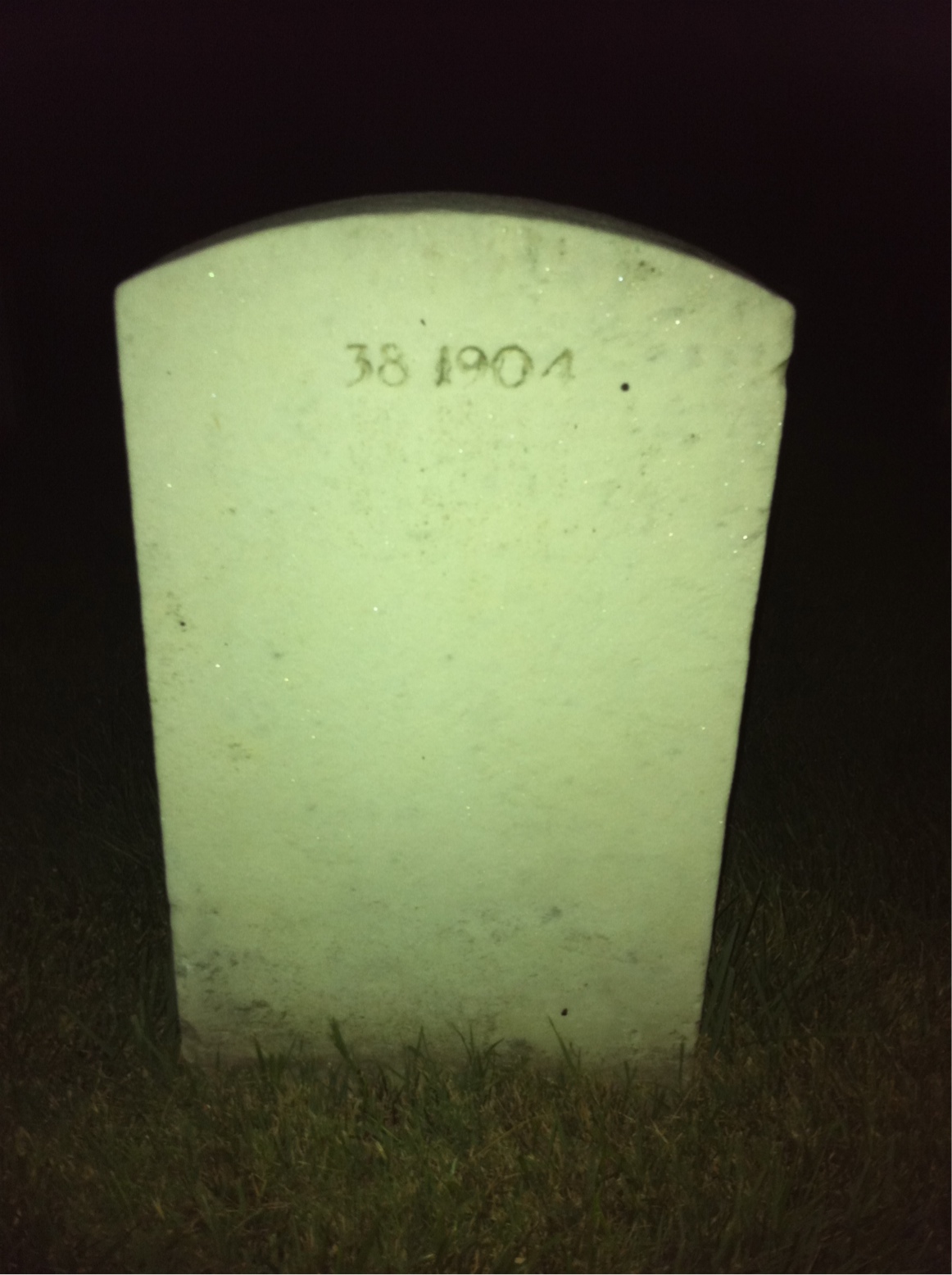 Back of headstone — John Boswell