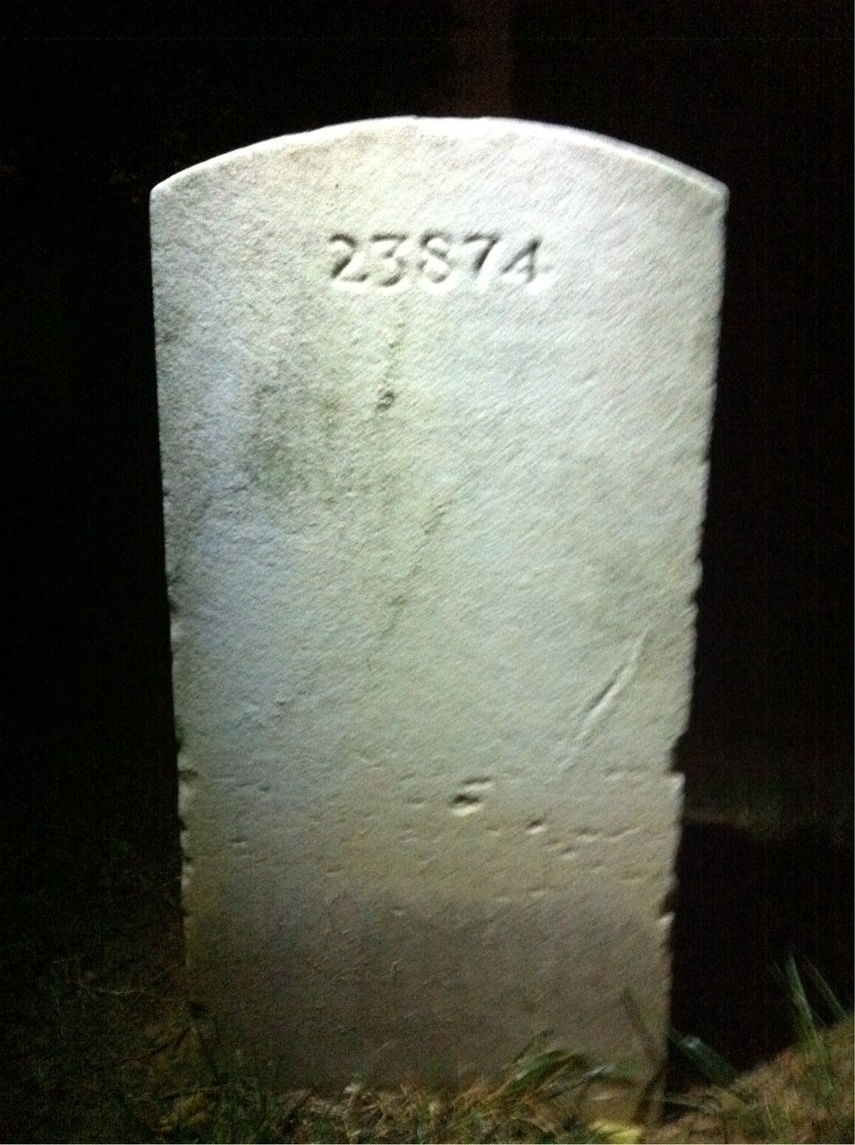 Back of headstone — William Murphy