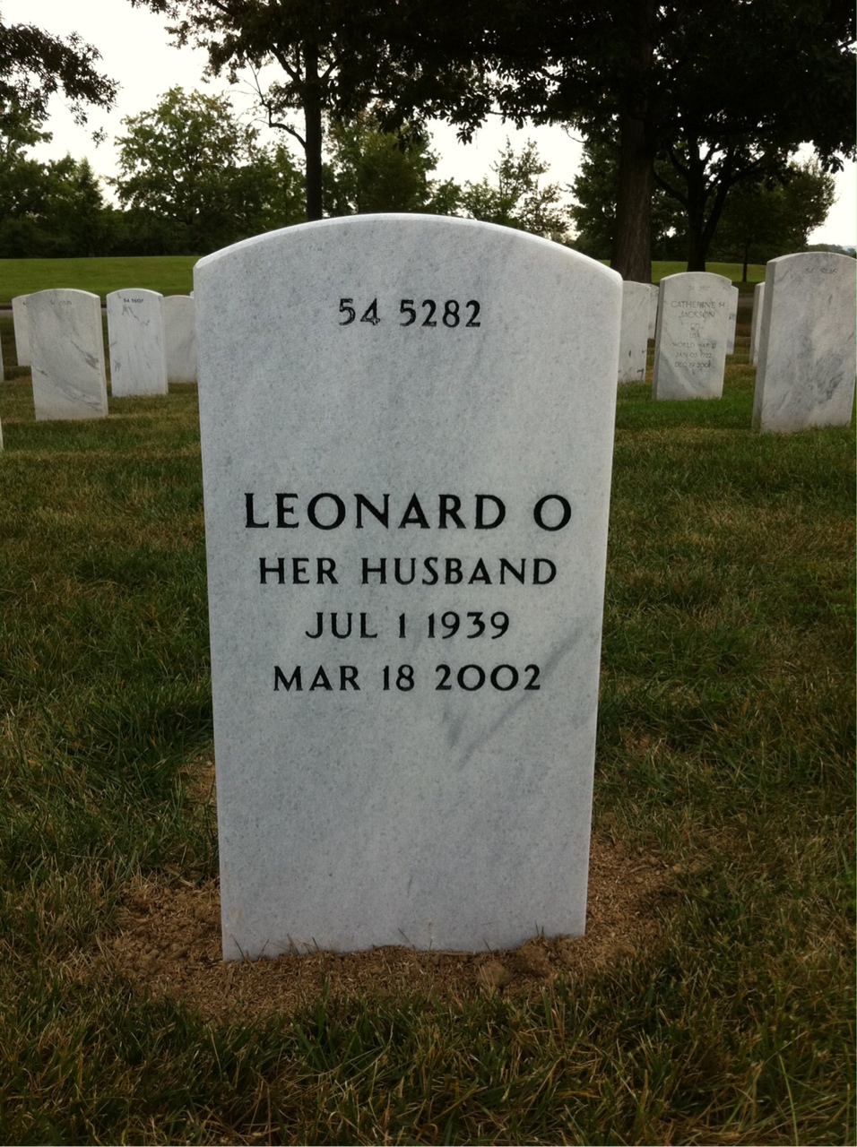 Back of headstone — Sheryl Ann Webb