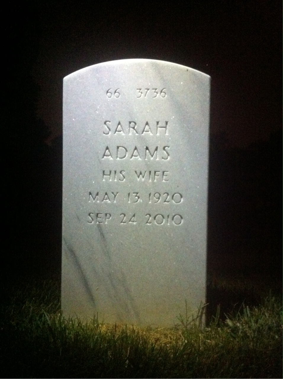 Back of headstone — Lawrence Fulwider