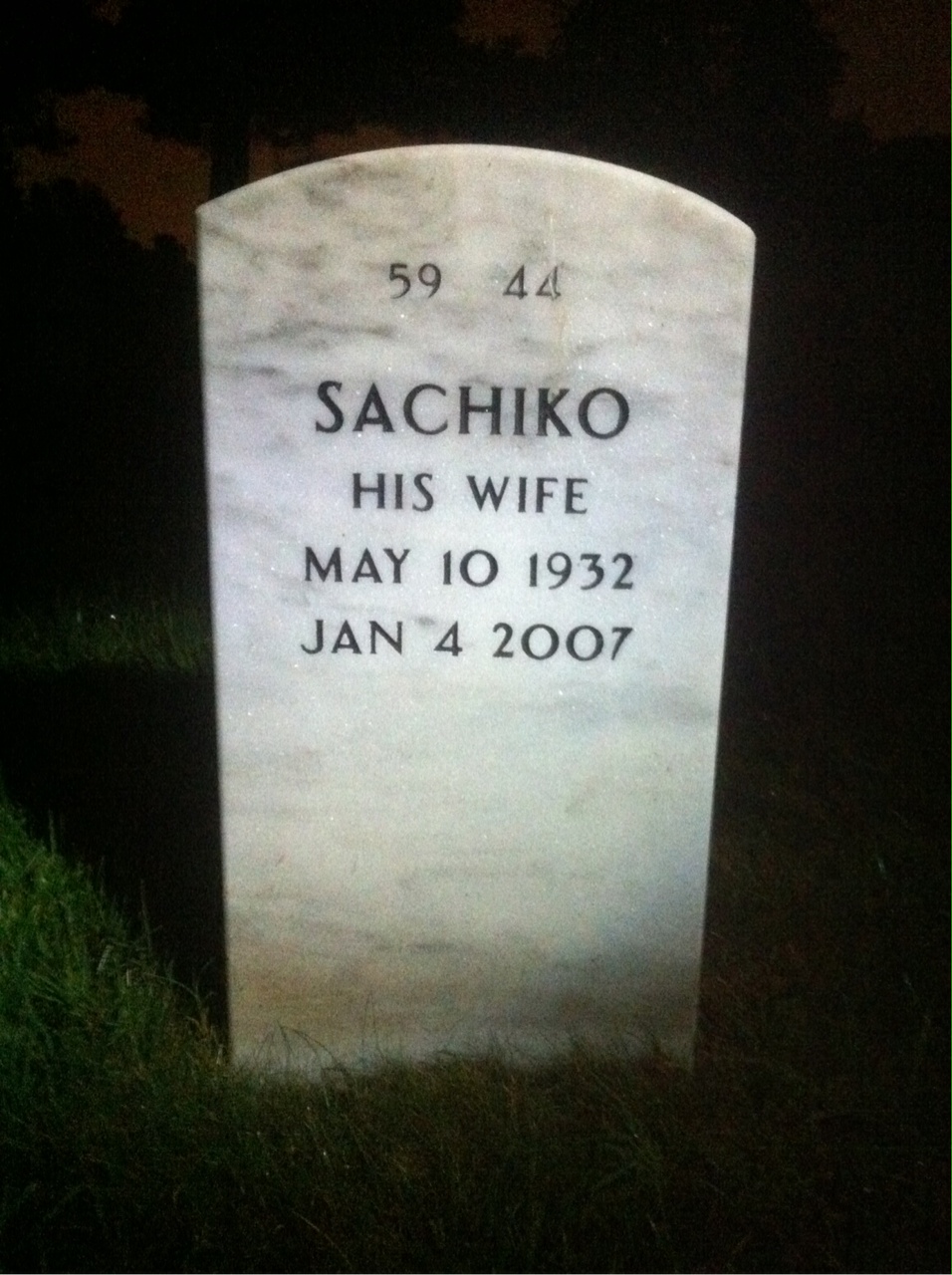 Back of headstone — Carl Balon