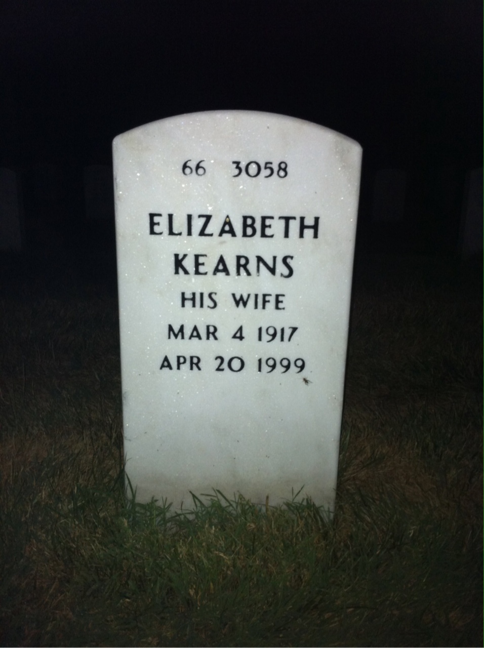 Back of headstone — Waldo Gray