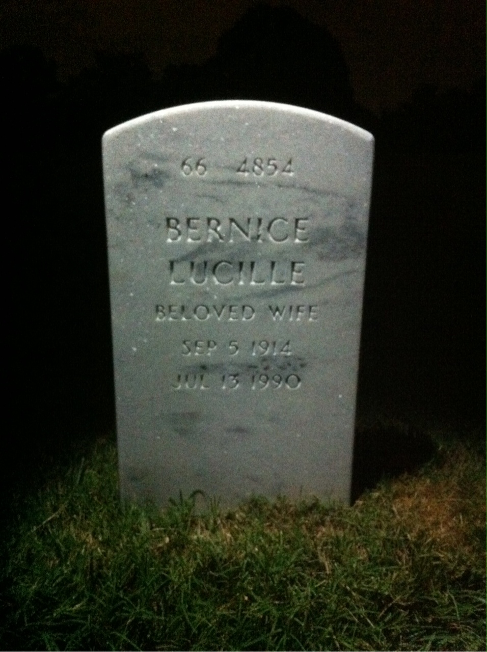Back of headstone — Robert Jetland