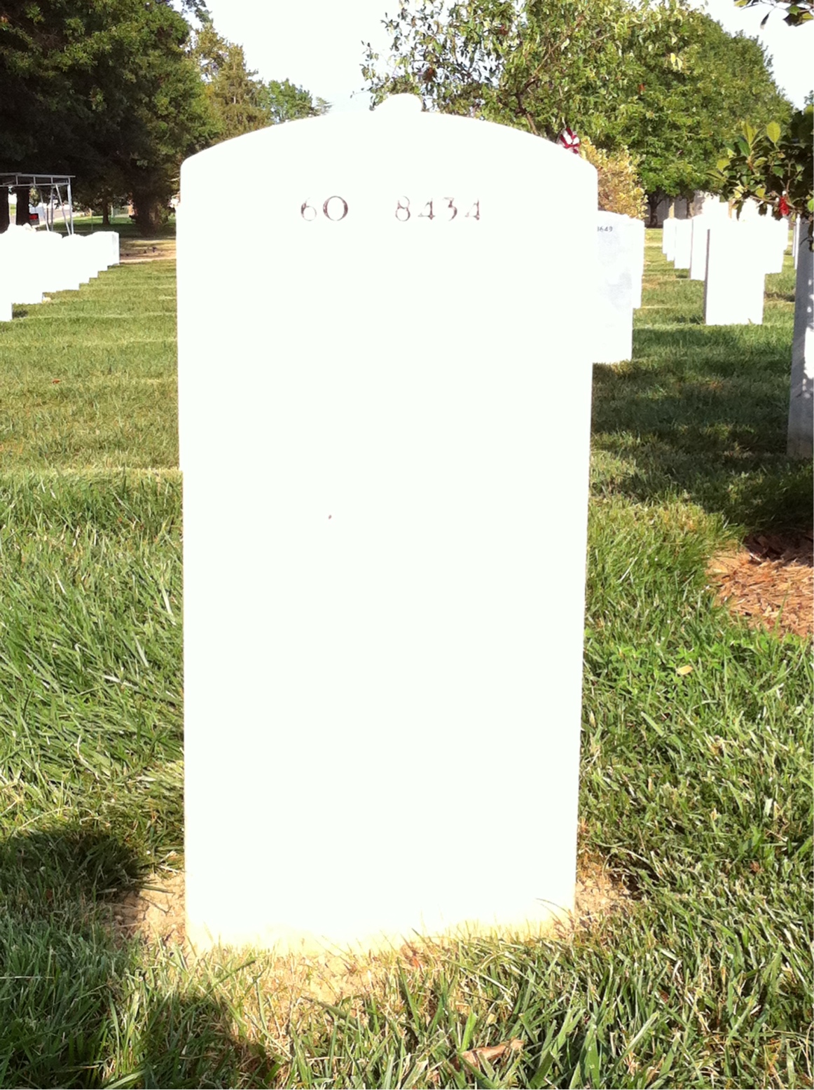 Back of headstone — Mark Paine
