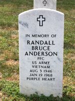 Randall Anderson — Headstone Front