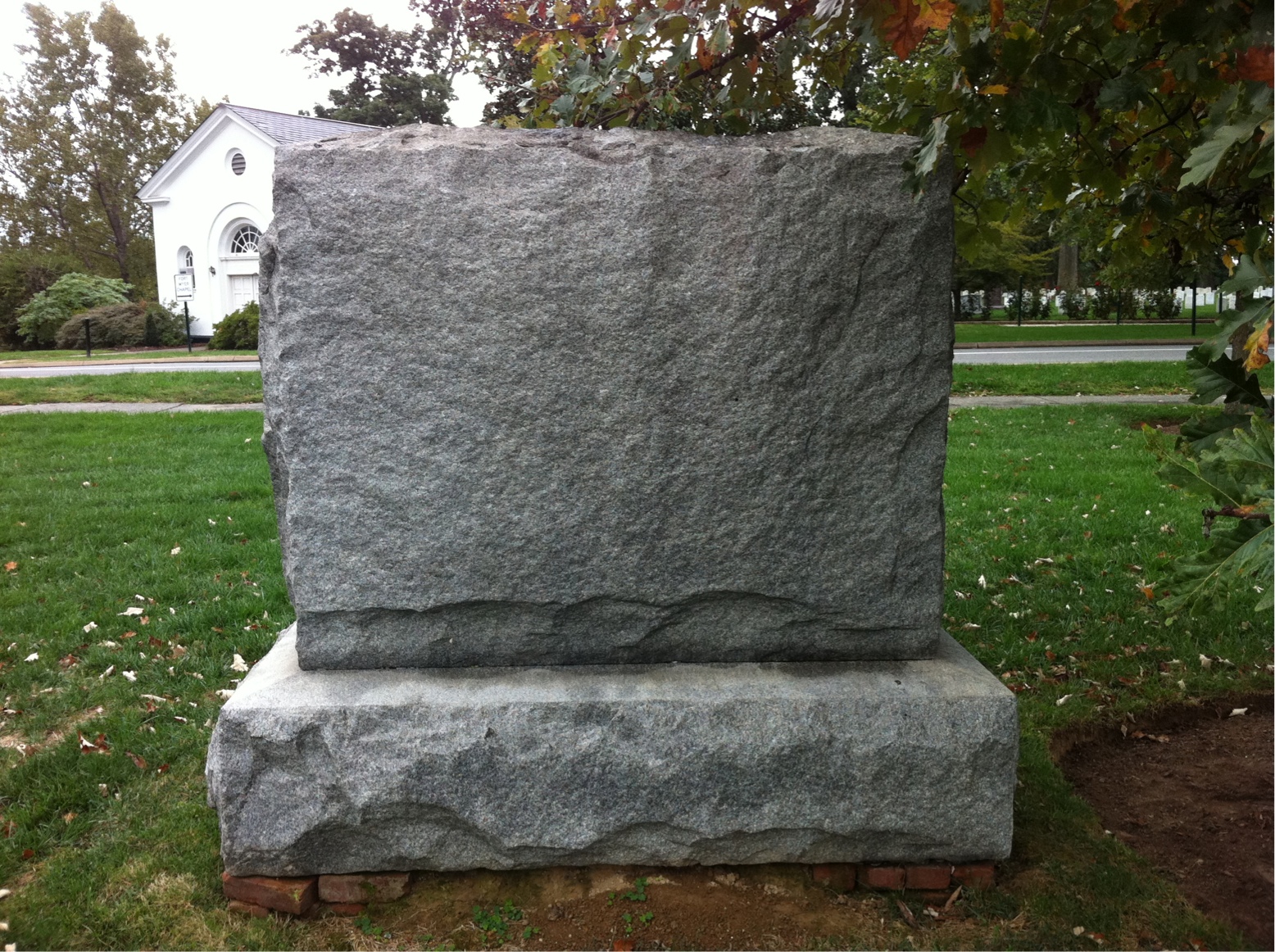 Back of headstone — Joseph Collins