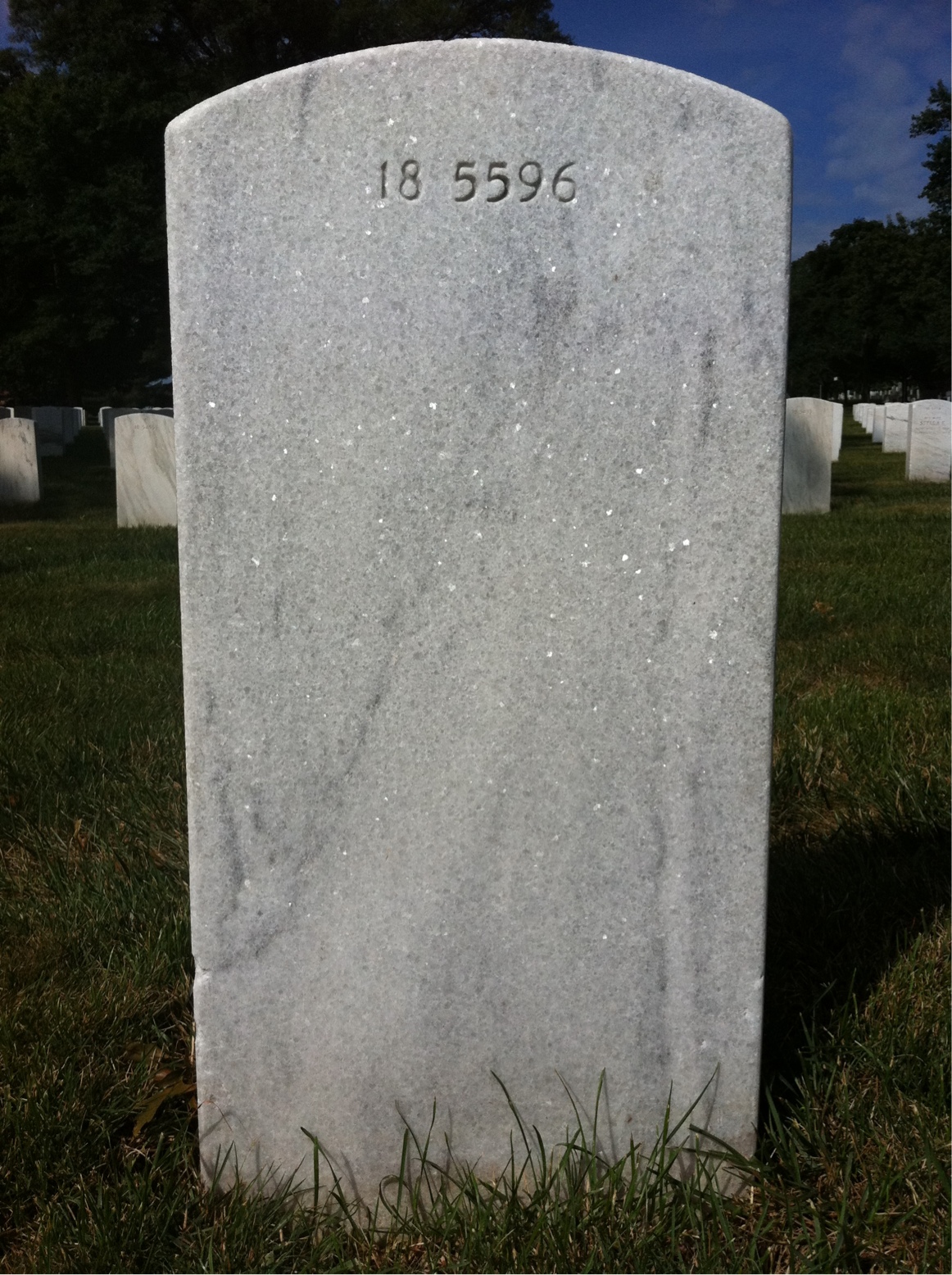Back of headstone — Edgar Conrad