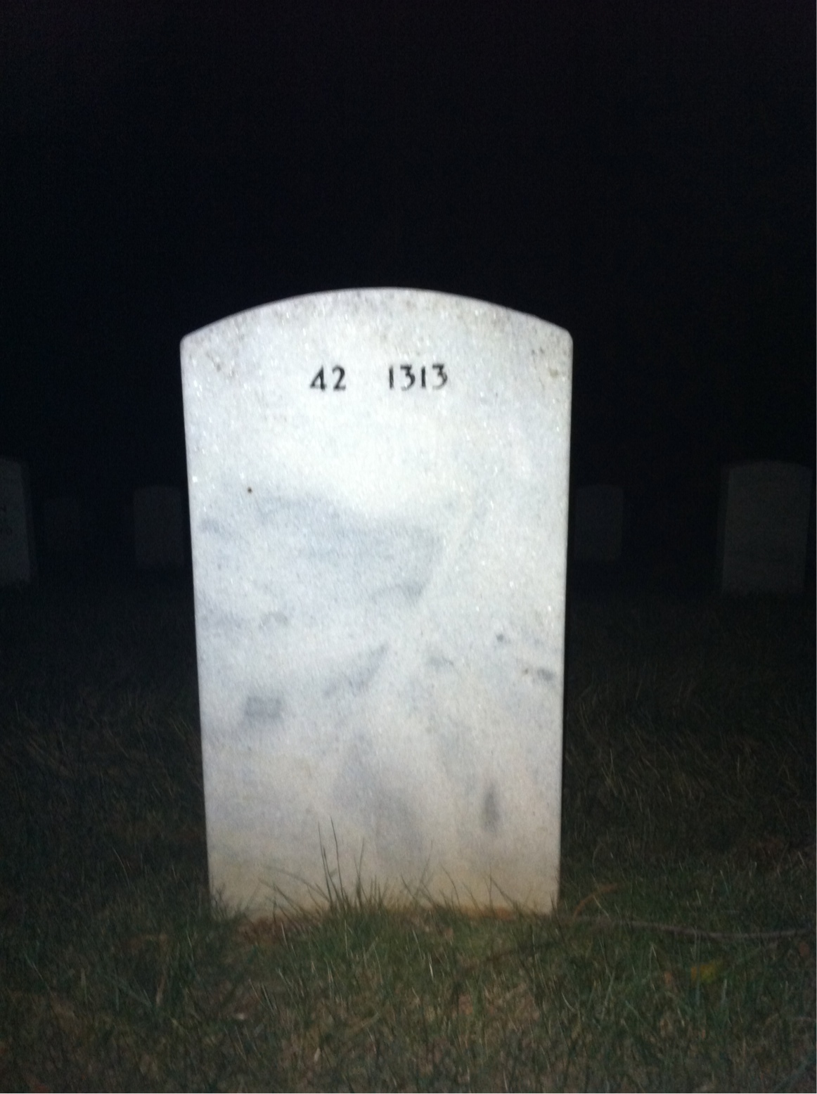 Back of headstone — Edward Simpkins