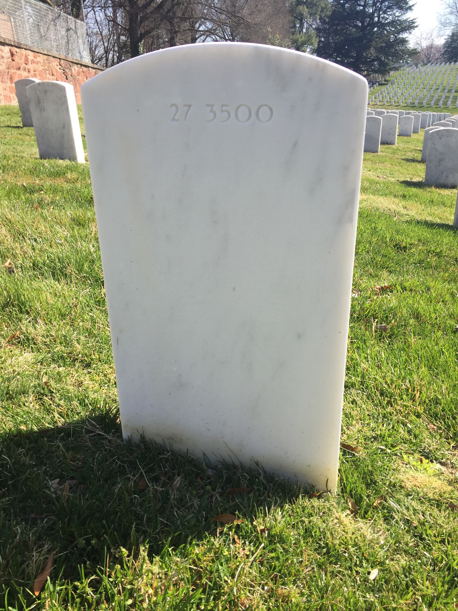 Back of headstone — Amy Moore