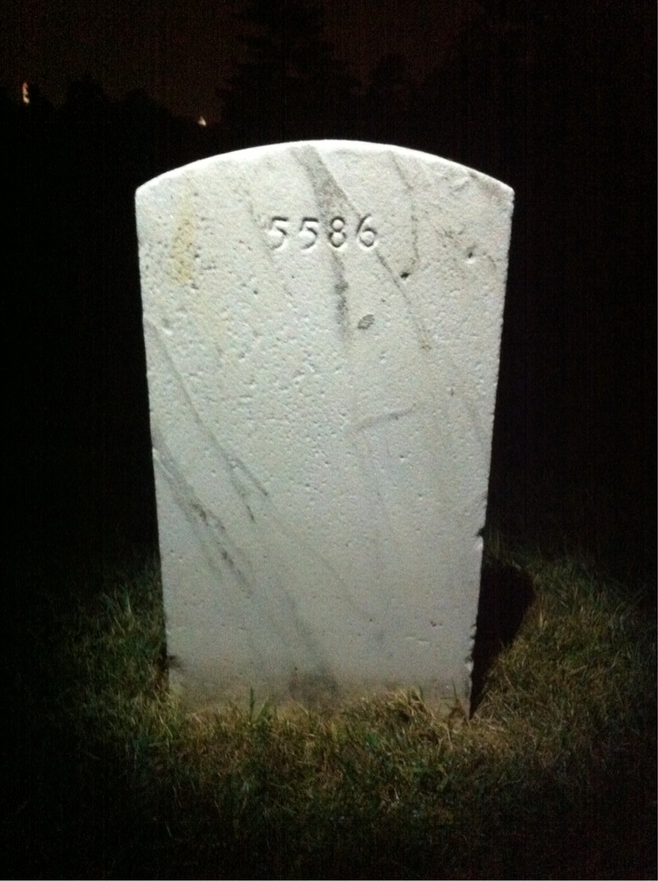 Back of headstone — Thomas Mellott
