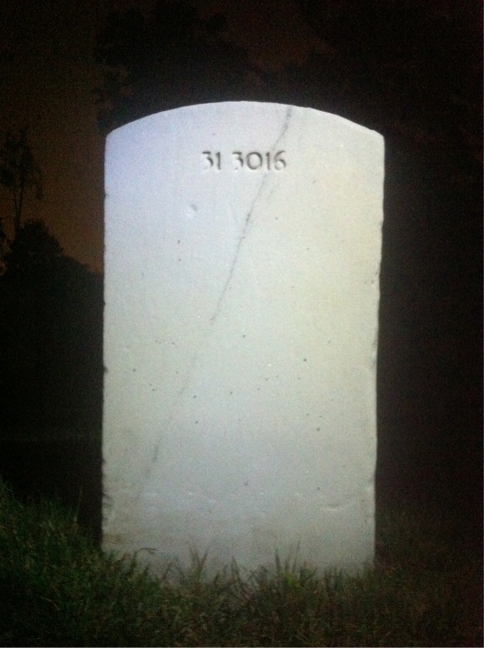 Back of headstone — John Algate