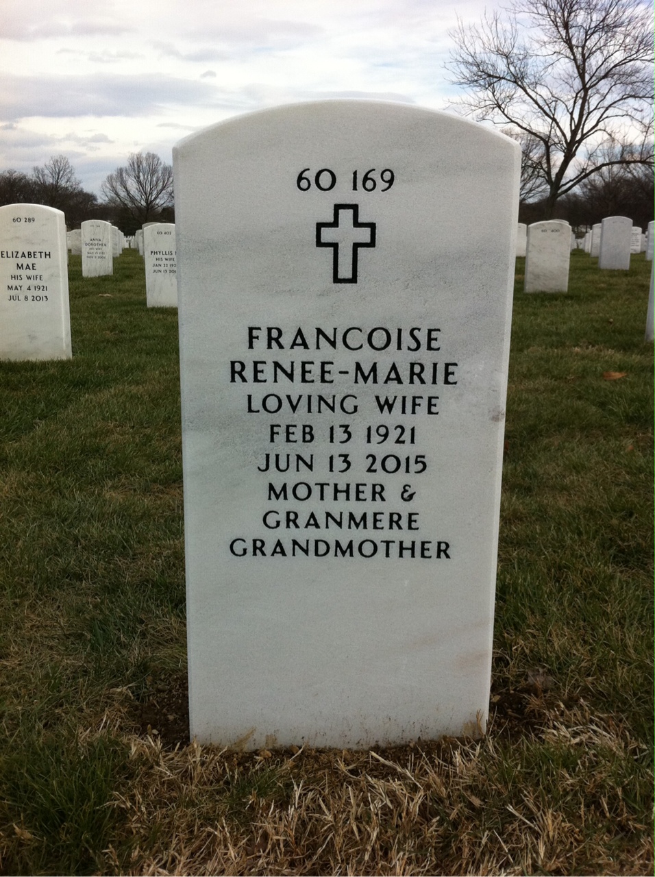 Back of headstone — Porter Sheldon