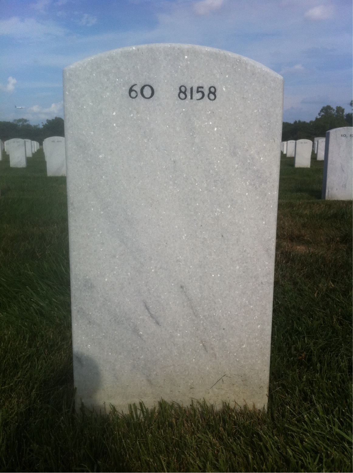 Back of headstone — William Davis