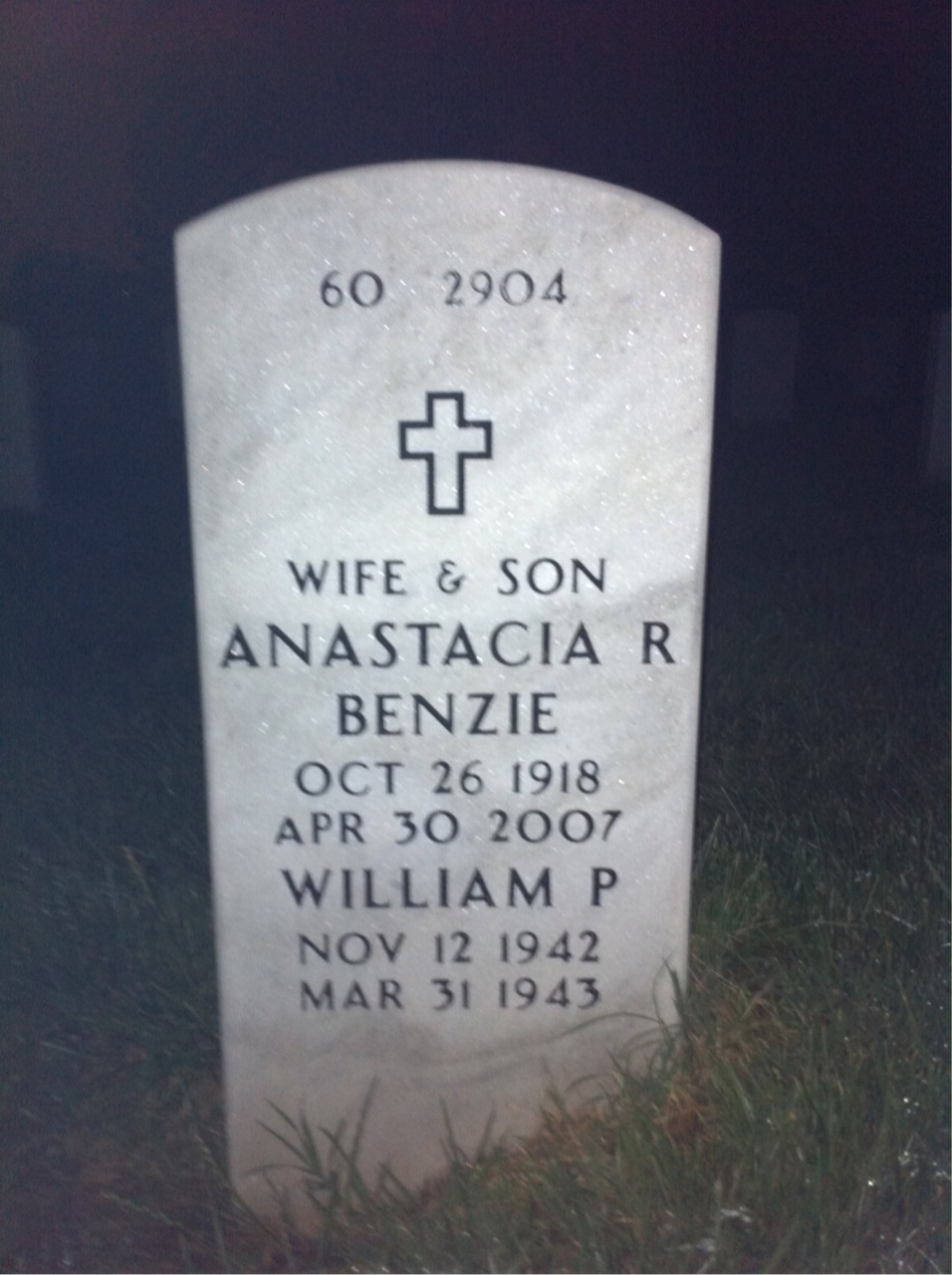 Back of headstone — Charles Reeder