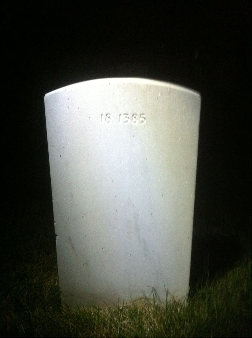 Back of headstone — James Murray