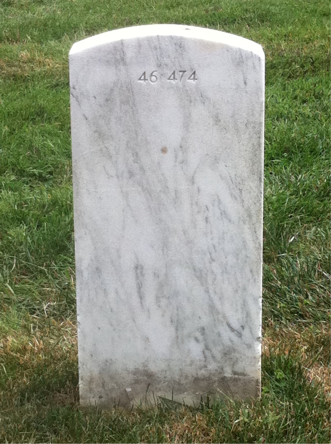 Back of headstone — Ancil Pittman Tew