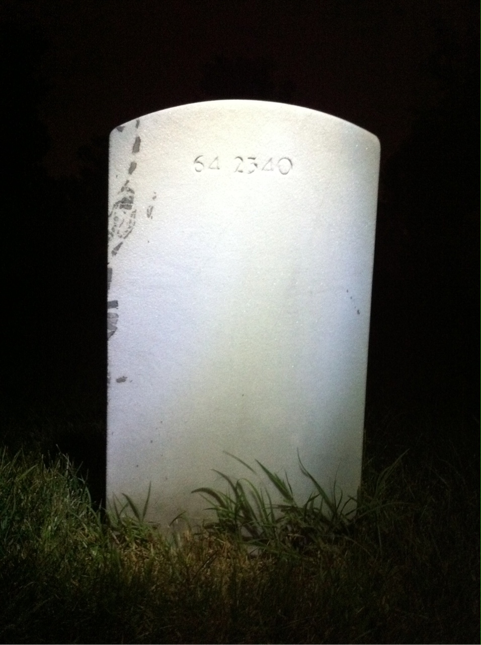 Back of headstone — Edward Higgins