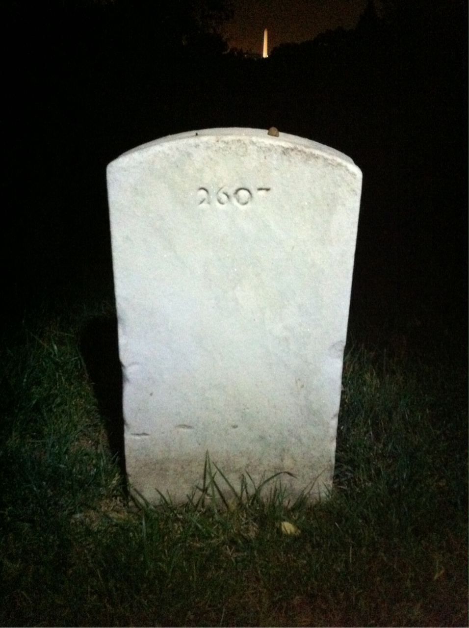 Back of headstone — Edwin Crites